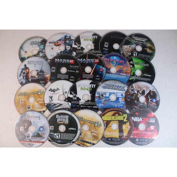 20 game disc bundle/lot: Sony Playstation 3, PS3 game discs (T4)